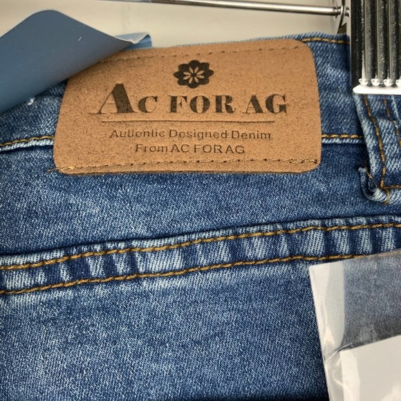 AC For AG SKIN 5 FLARE LEG RAW HEM Jeans NWT 27 - Picture 11 of 15